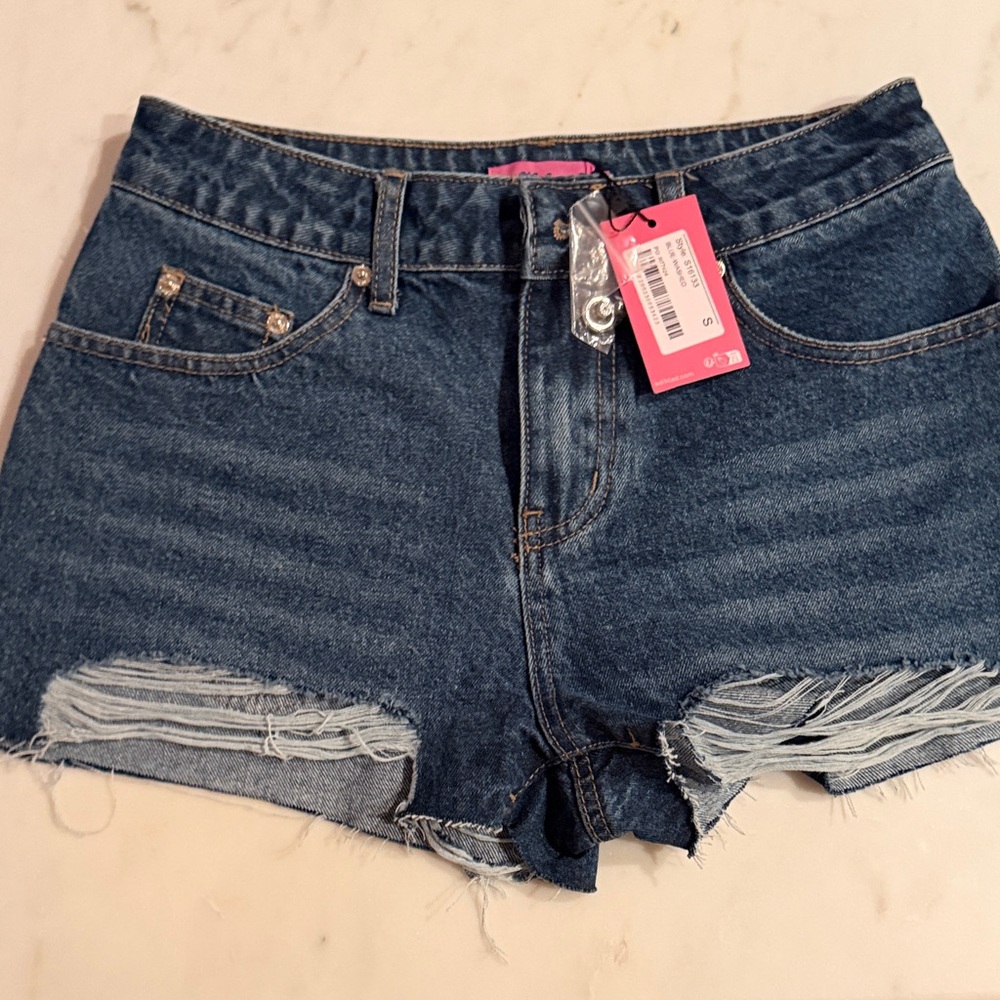 NWT Edikted Denim Blue Women's Shorts
